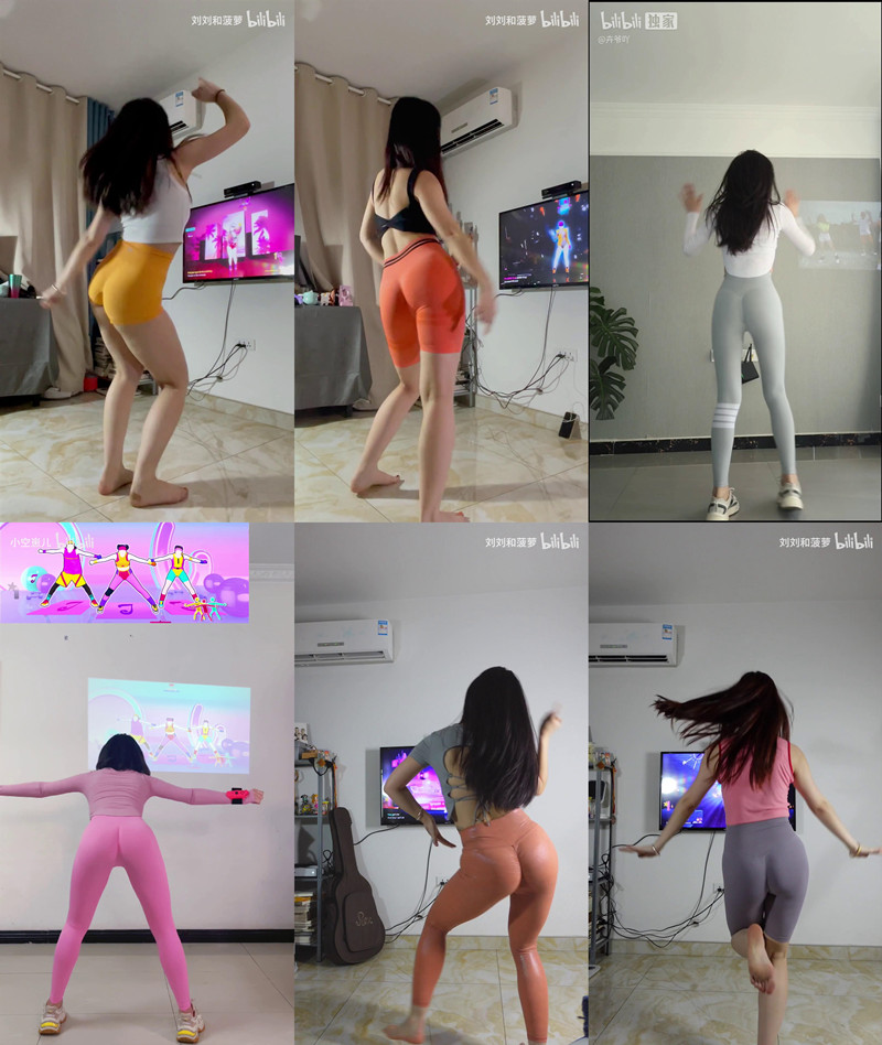 B站舞力全开屁股区瑜伽裤专场合集二38V