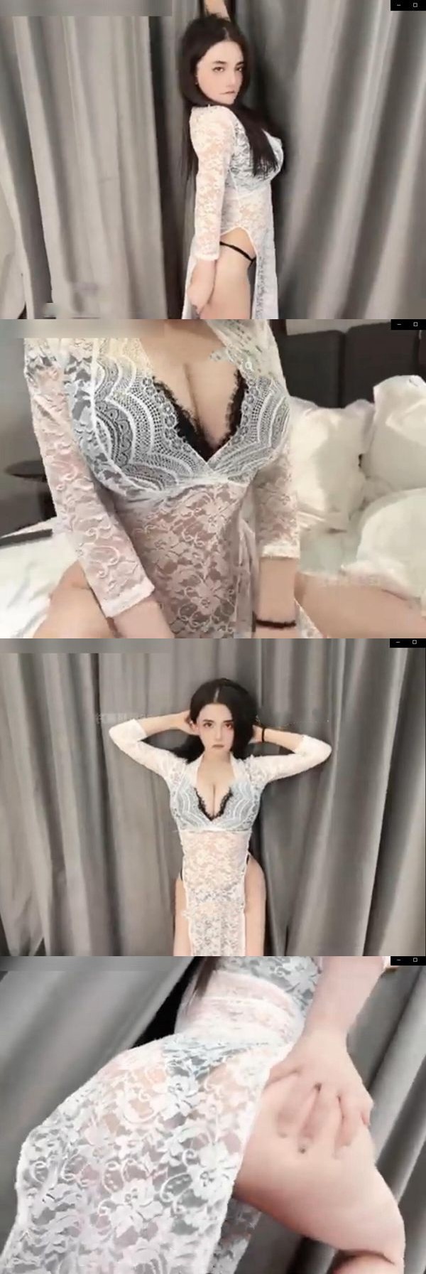 [年费专享] 虎牙丨古阿扎 白纱撩起若隐若现，模拟上床视角[2v751M]