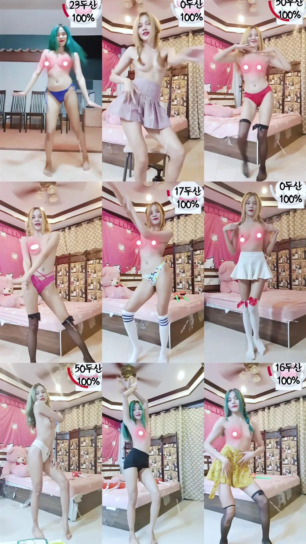 韩国极品BJ裸舞【Hana】25套制服裸舞29V