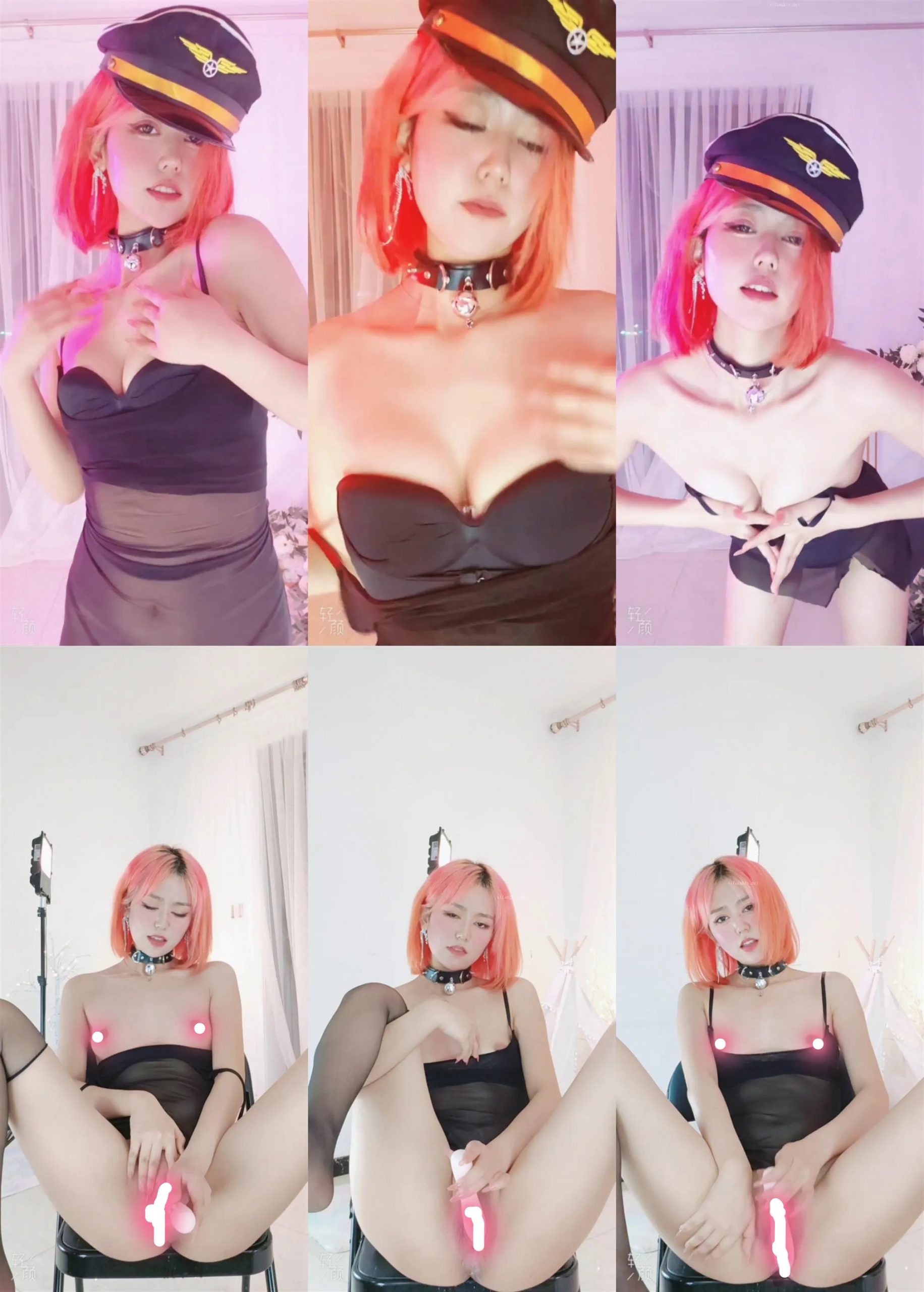 网易CC！(胡椒）露脸全裸大摆锤！自慰流白浆