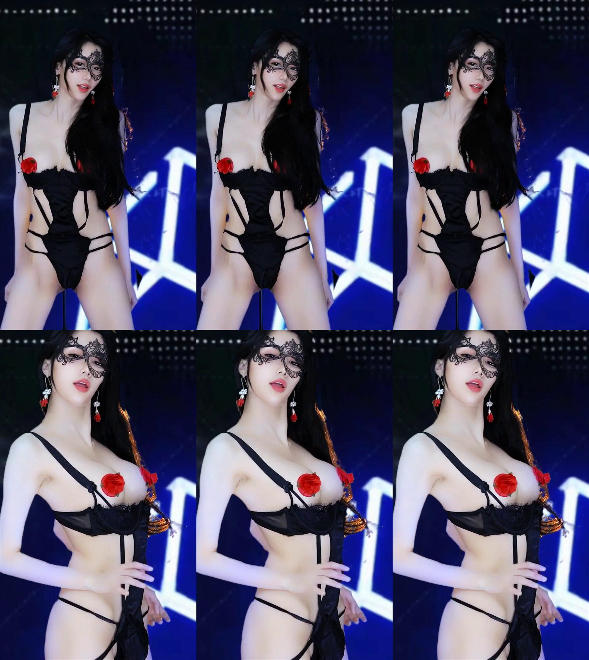 【网易CC】 白妖妖 情趣内衣 丁字胸贴 定制骚舞 2V