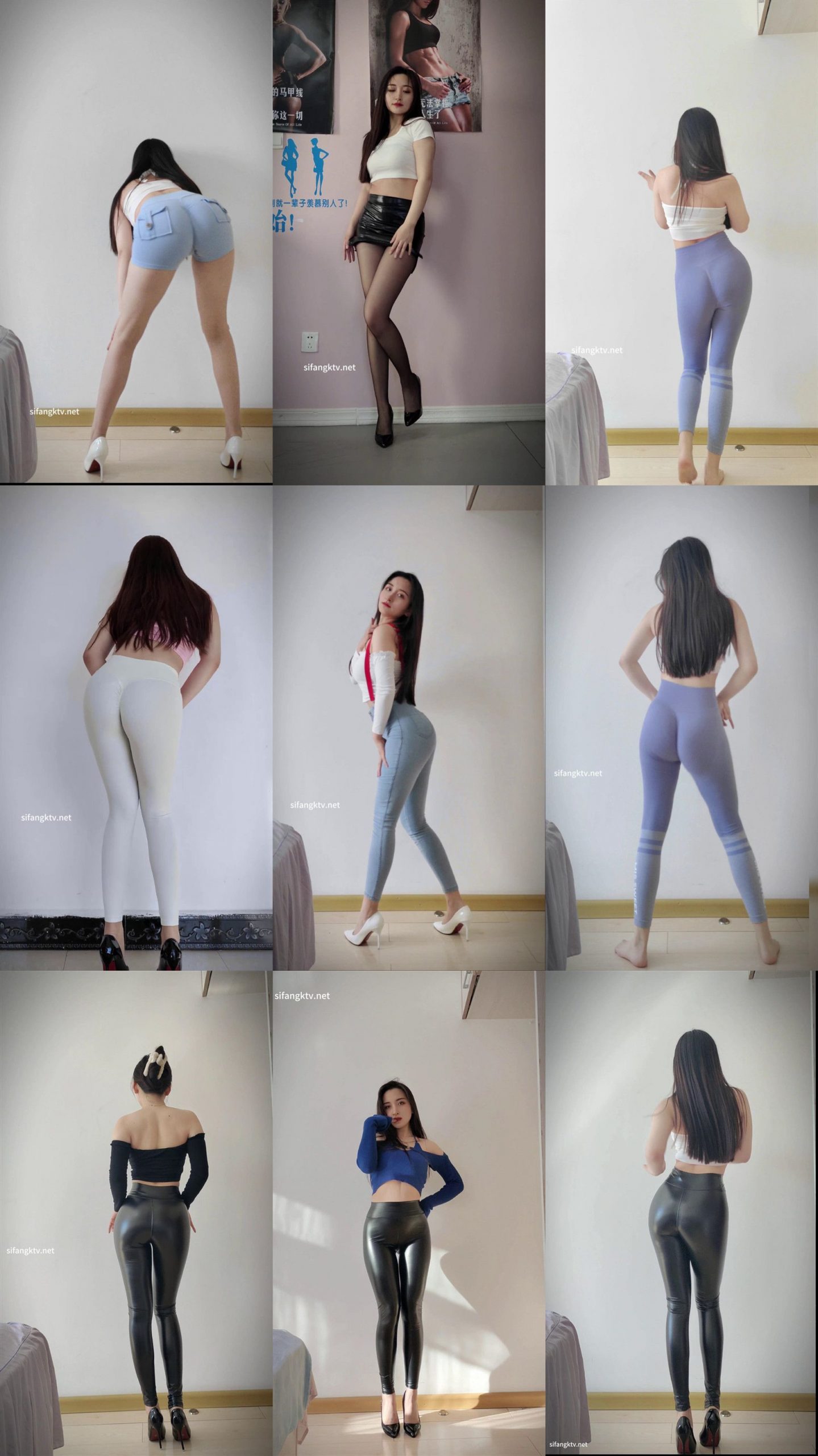 B站抖音 妍妹月半妍 定制长视频韩舞骚摇摆 抖臀背摇18V