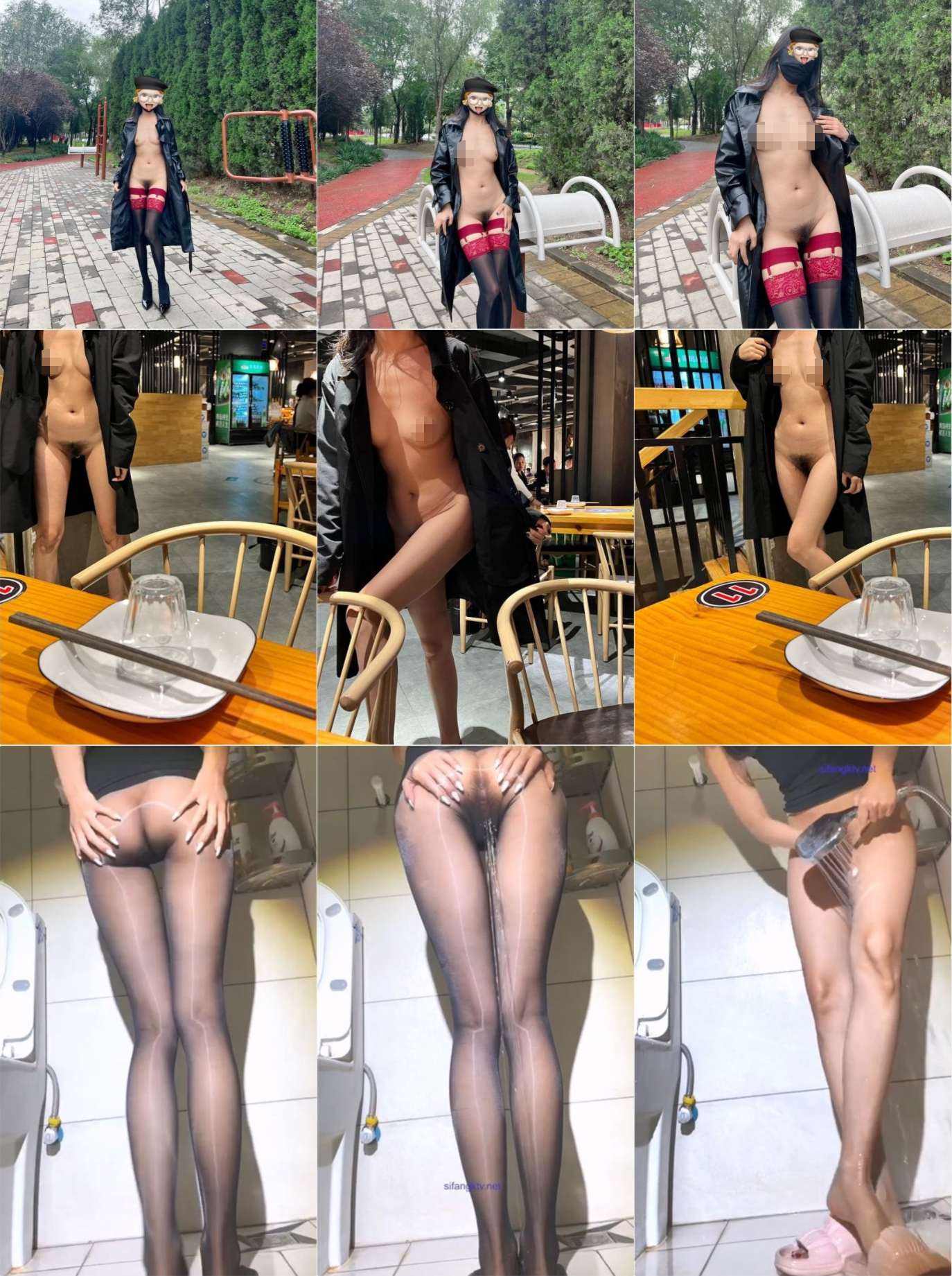 极品身材露出女王，胆子很大，户外露出道具自慰，油亮丝袜勾引啪啪