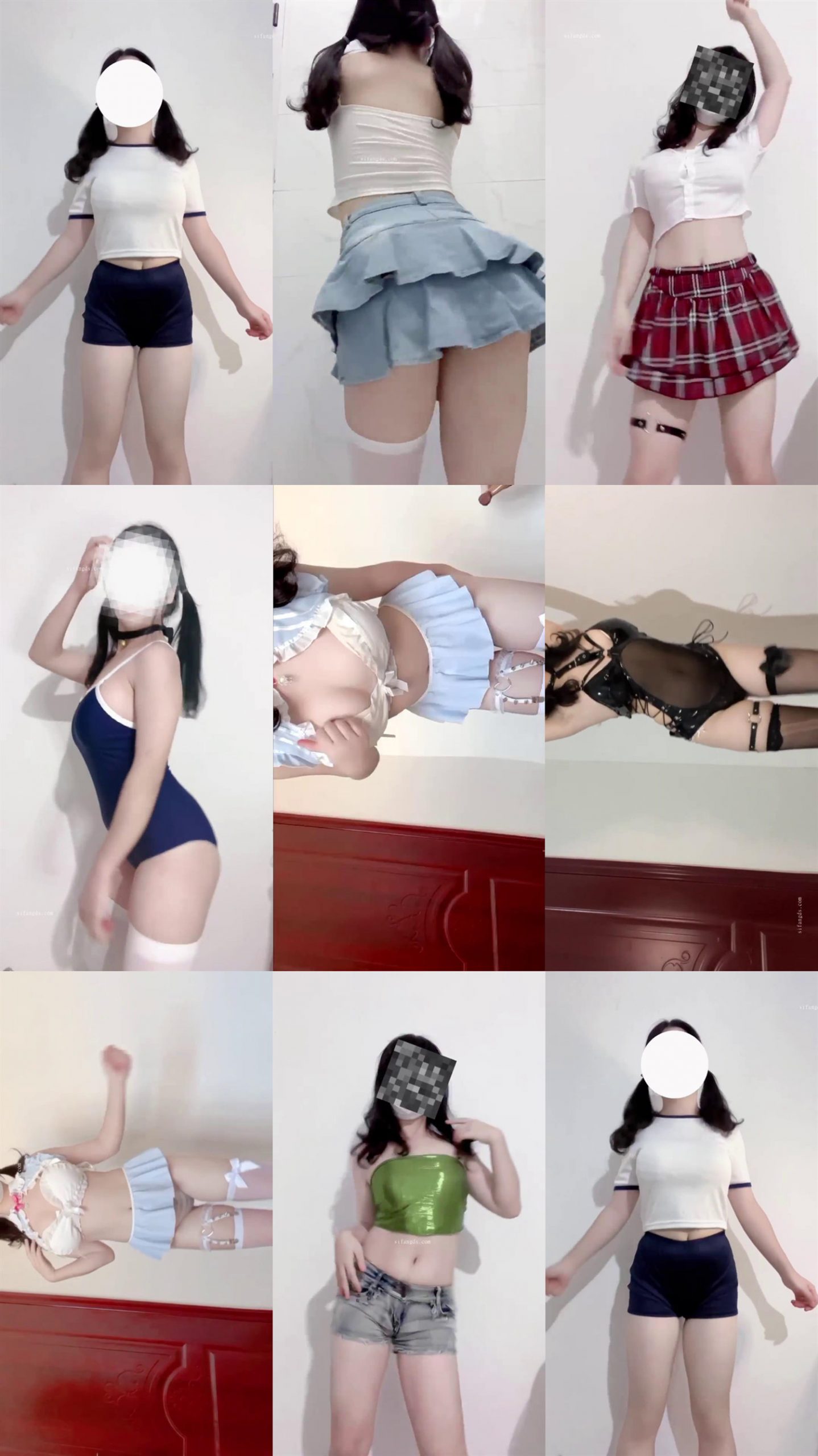 【快手 小奶冻】精神小妹 小奶冻 扭胯骚舞（其中1V裸舞）动感摇摆