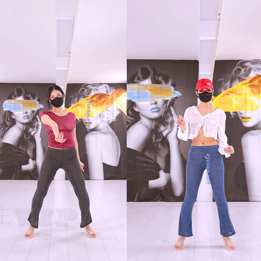 山庄VIP 小圈子内部秀 小奕喇叭裤走秀 2v-0.9G