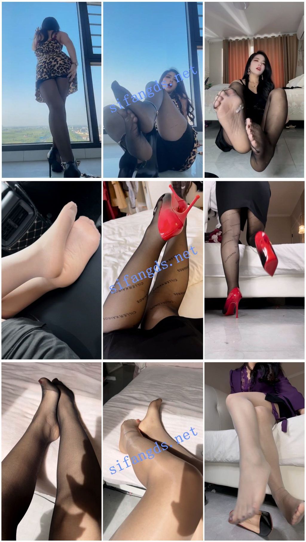 【快手福利】丝袜高跟御姐【滴滴阿姨】黑丝丝足高跟诱惑【7V】