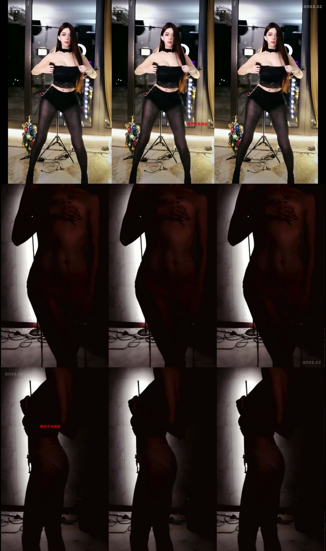 虎牙 石瑶付费定制 性感御姐 影子裸舞【2V】【460M】