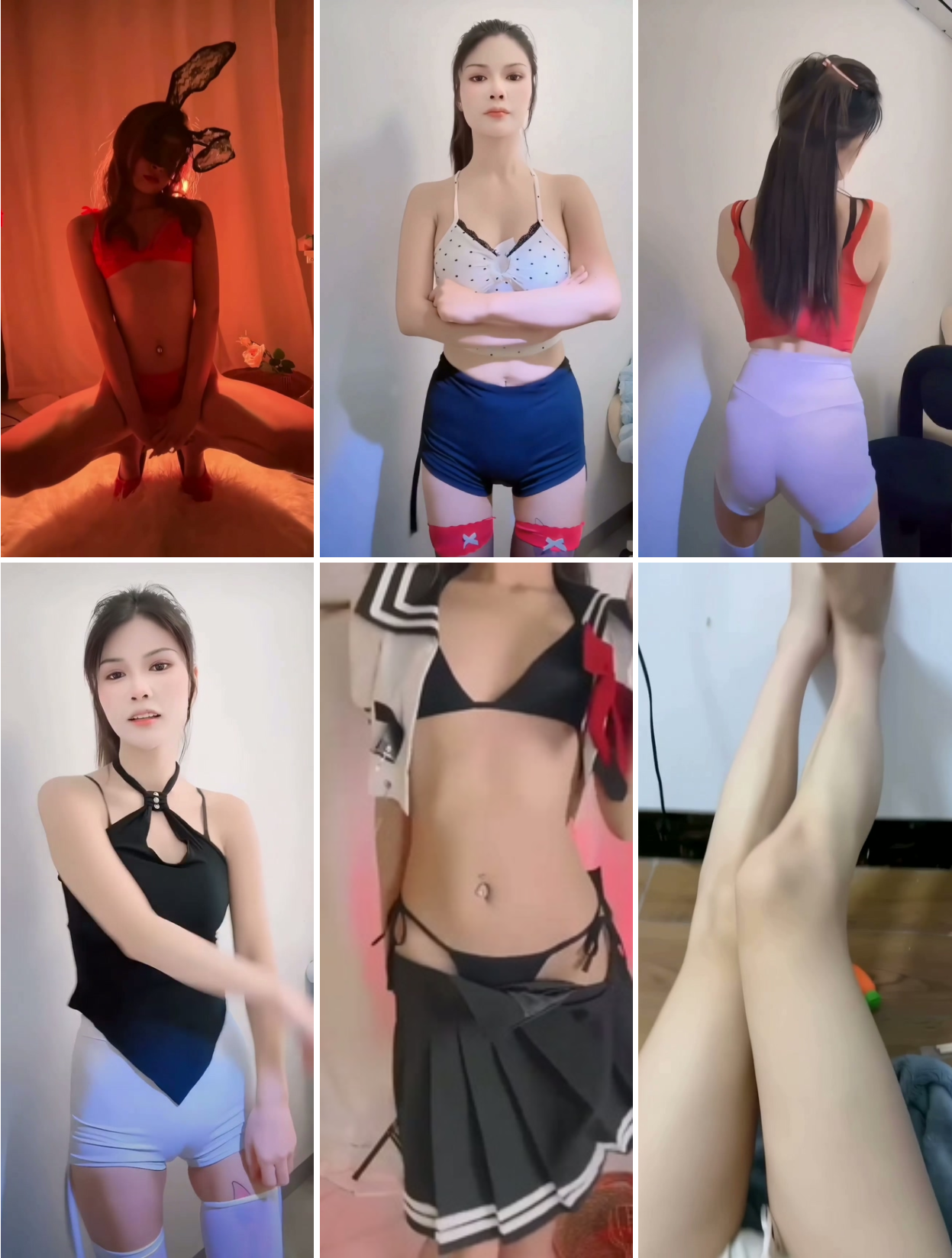 快手秋刀鱼付费定制 情趣丁子骚舞【6V】【199M】