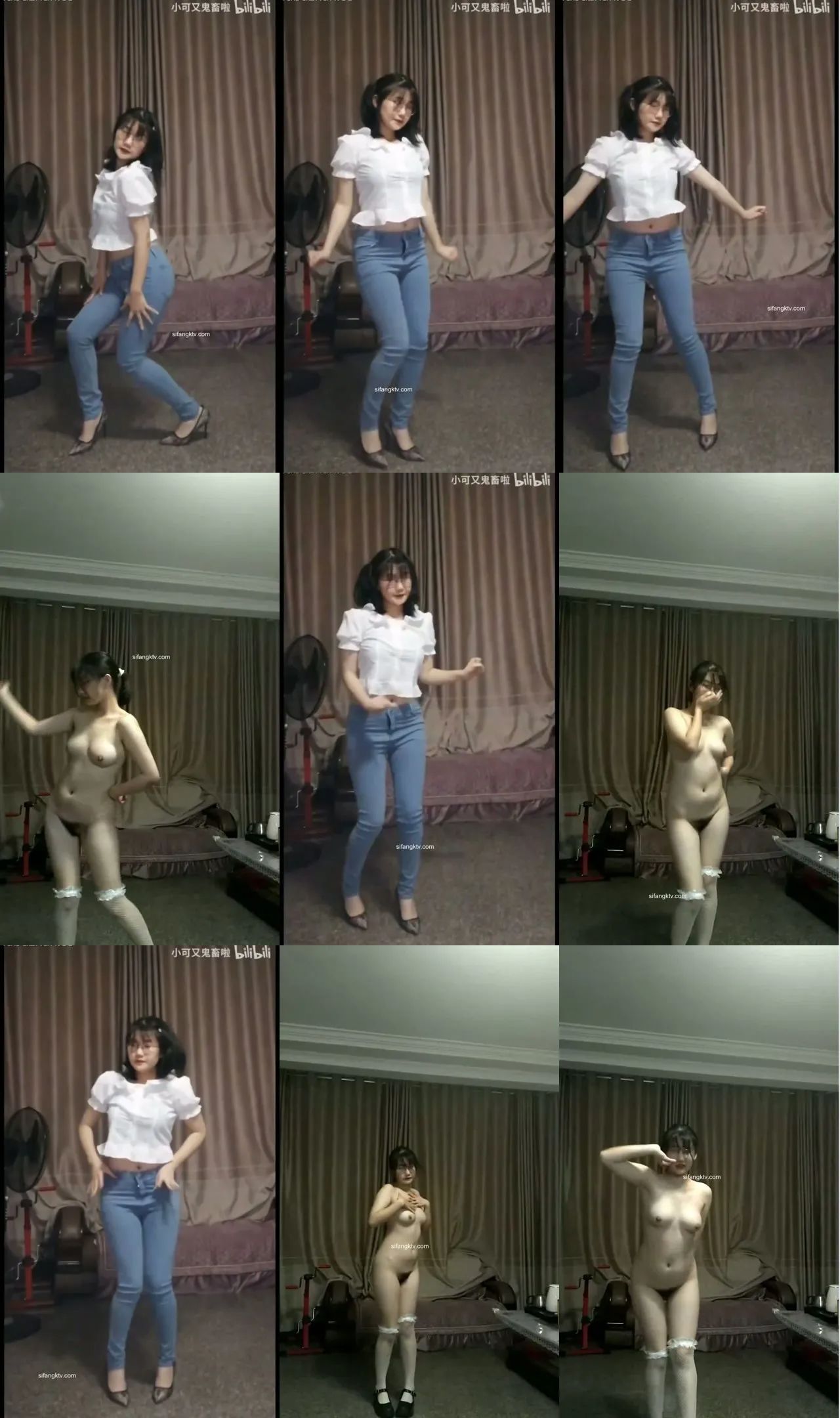 B站uper@小可又鬼畜啦 宅舞裸舞【2V】【192M】