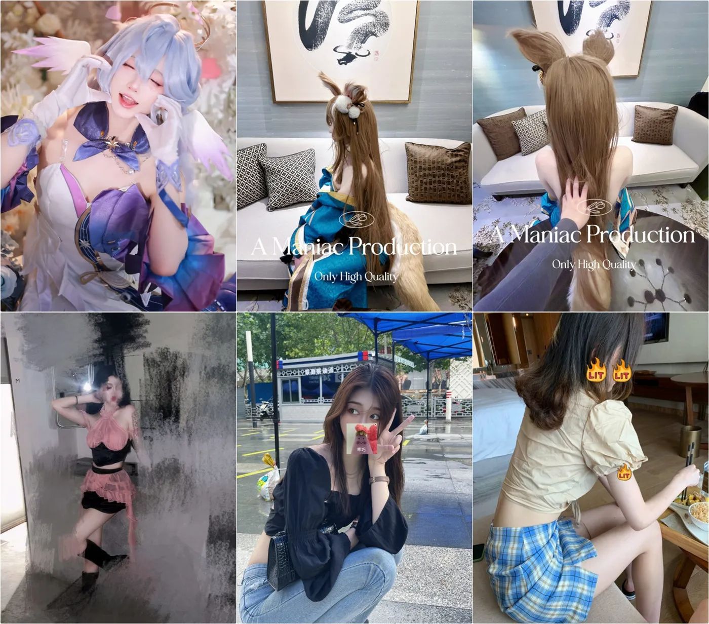 极品COS嫩妹收藏家『Maniacccccc』纪莹莹cos，轻轻一操就哼哼唧唧的，一使劲儿就像操破了一样(3V)