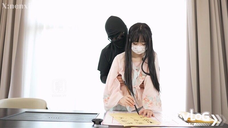 【萝莉少女】嫩小兔 – 家教老师书法教学 玩弄敏感乳头机能特殊训练 毛笔挑弄粉嫩白虎粉穴 大肉棒尽情抽插内射精液高潮