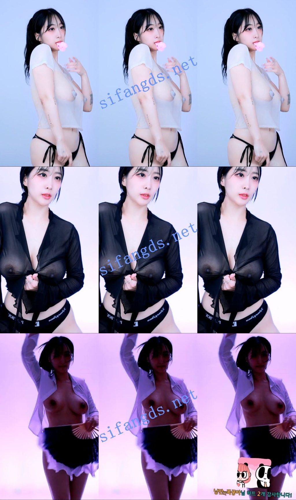 ⭐ 韩国BJ极品巨乳【yso1004】湿身透视裸舞抖奶 影子舞